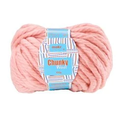 Makr Chunky Wool Crochet & Knitting Yarn, Dusty Pink- 100g