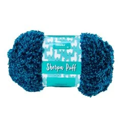 Makr Sherpa Crochet & Knitting Yarn, Maroccan Blue- 200g