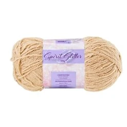 Makr Spirit Glitter Crochet & Knitting Yarn, Doeskin-170g
