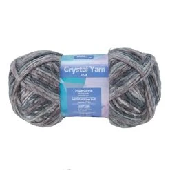 Makr Crystal Crochet & Knitting Yarn, Platinume- 250g