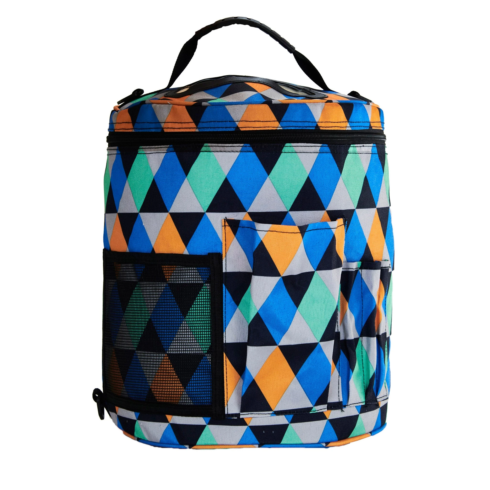 Lincraft Knitting Storage Bag, Geometric- 28x28x33cm