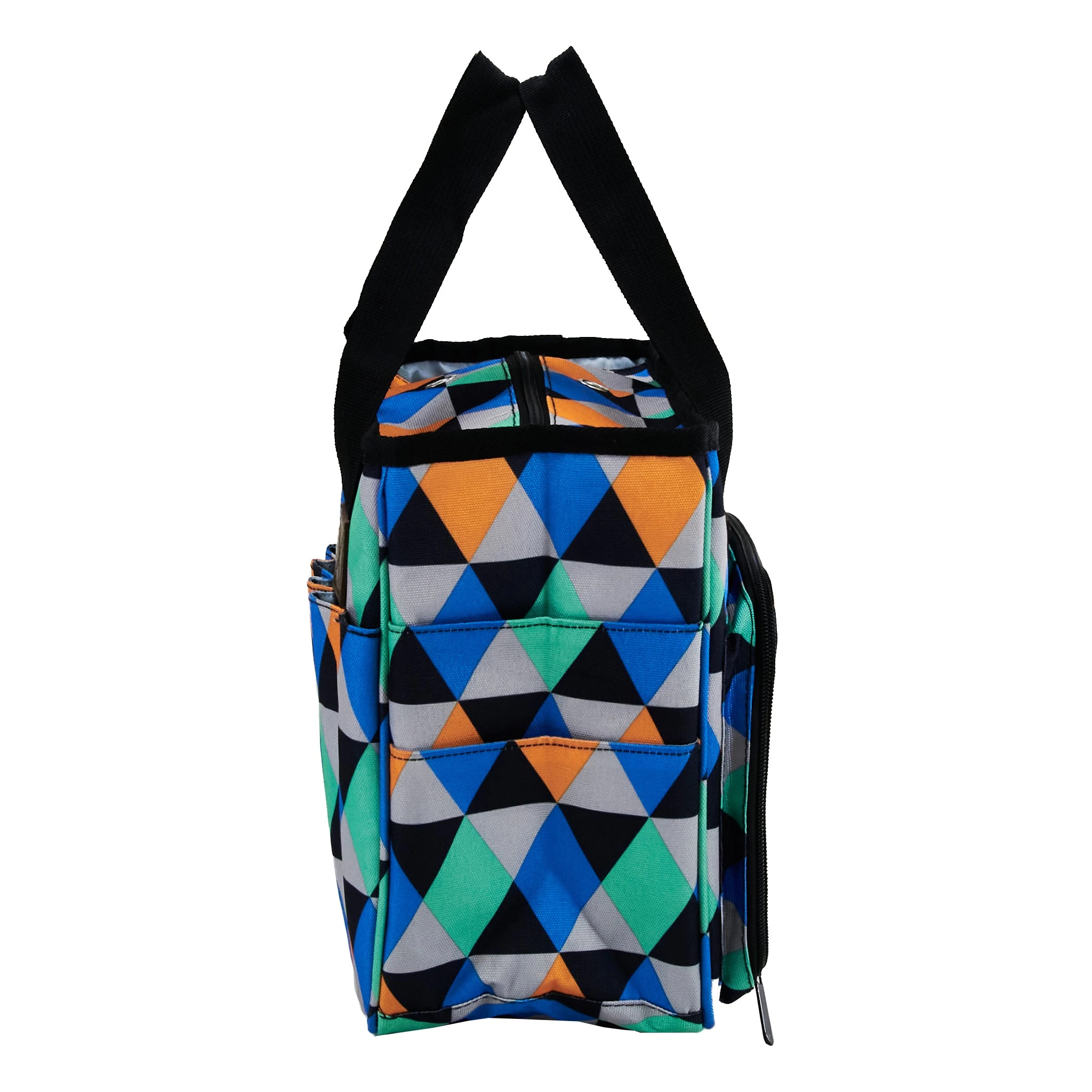 Lincraft Knitting Storage Bag, Geometric- 23x14x26cm - Image 2