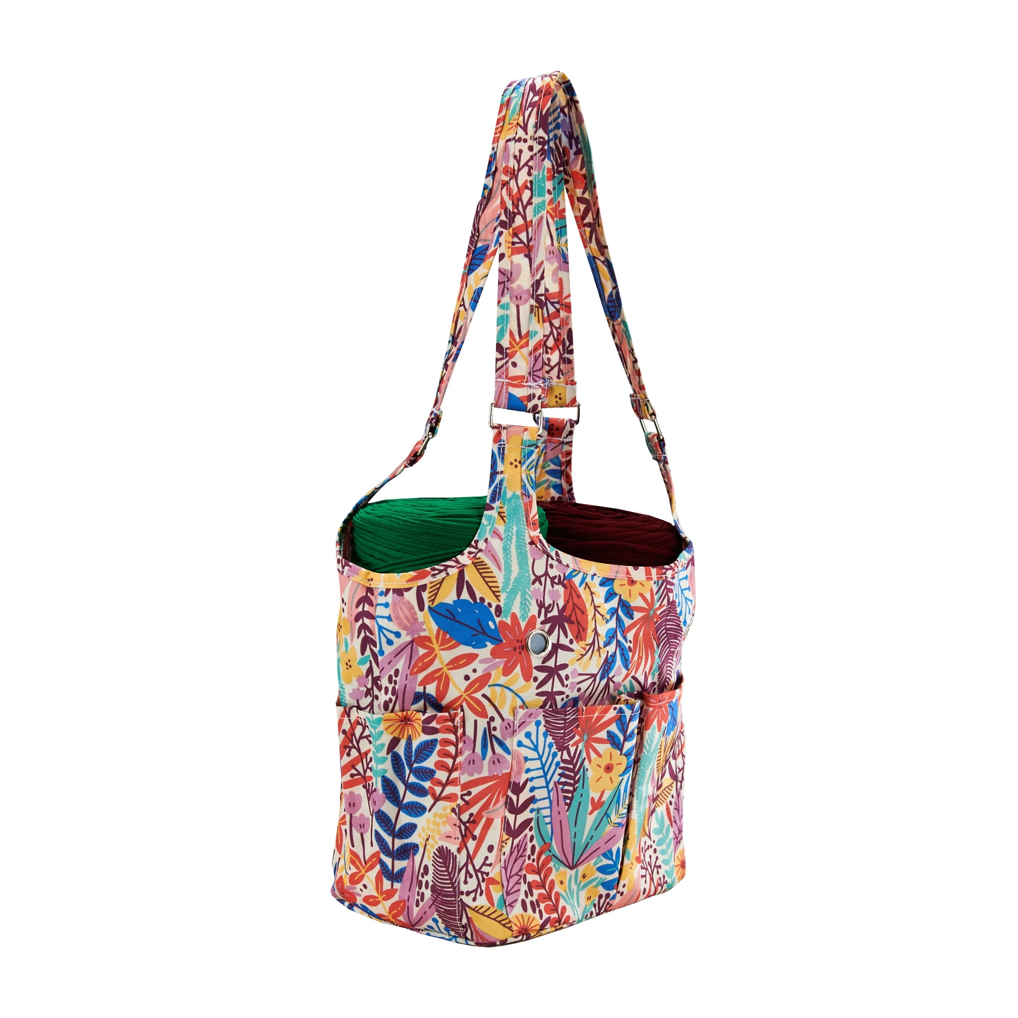 Knitting Storage Bag, Bright Fern- 26x17x27cm Lincraft Knitting Storage Bag, Bright Fern- 26x17x27cm -Lincraft shop 30637085 1