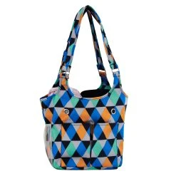 Lincraft Knitting Storage Bag, Geometric- 26x17x27cm