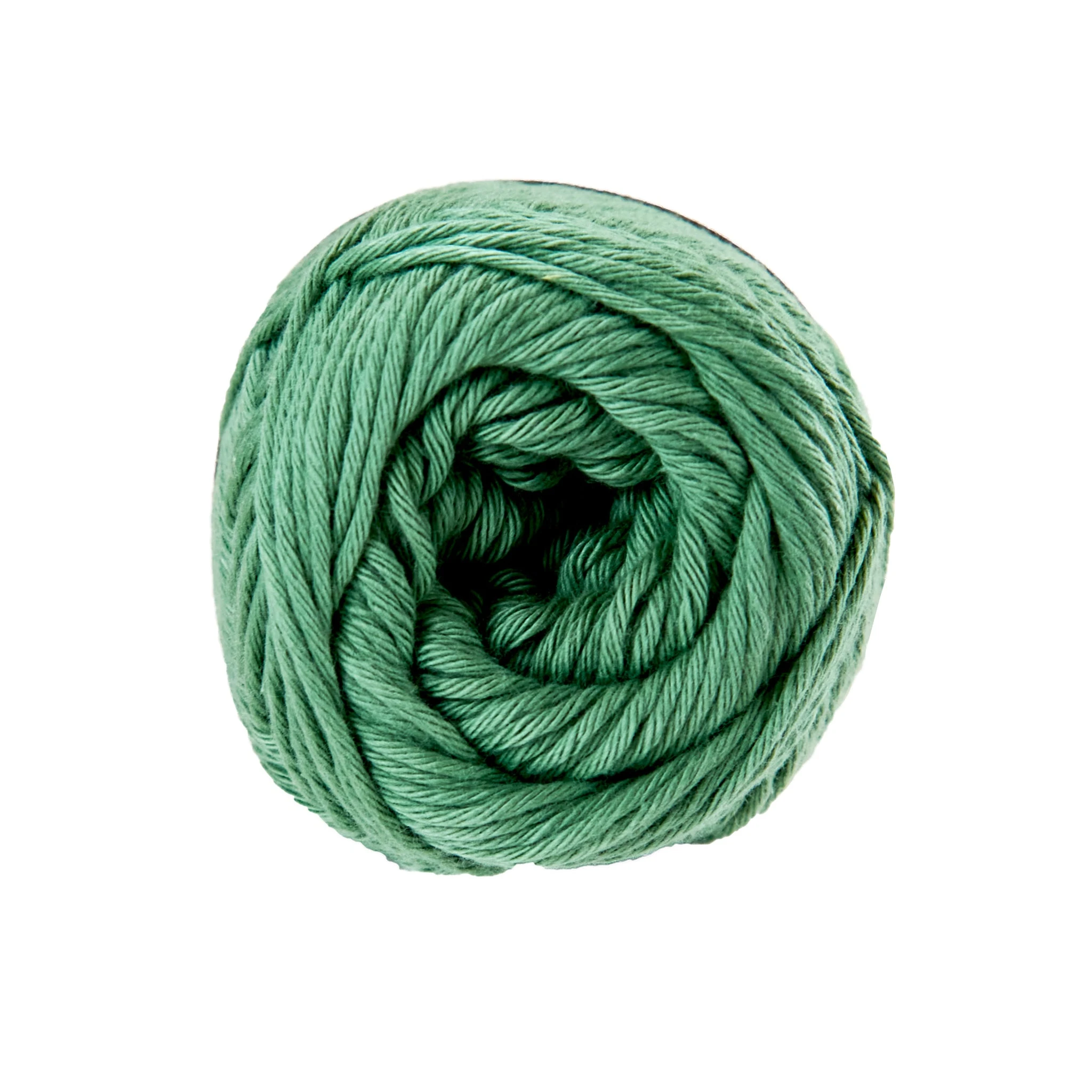 Makr Organic Cotton Crochet & Knitting Yarn, Hedge Green- 100g Cotton Yarn - Image 2