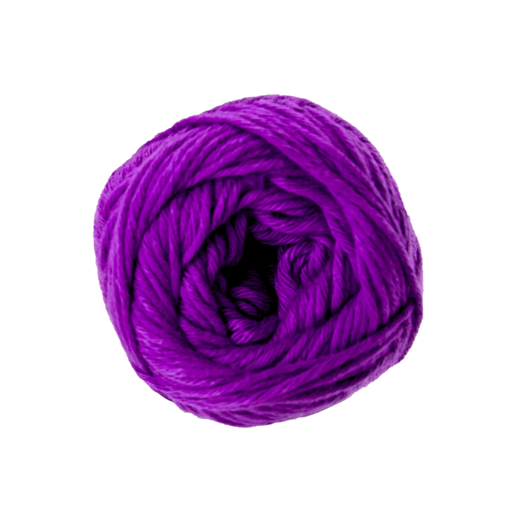 Makr Organic Cotton Crochet & Knitting Yarn, Lavender- 100g Cotton Yarn - Image 2