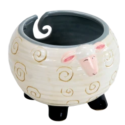 Lincraft Ceramic Yarn Bowl, Sheep