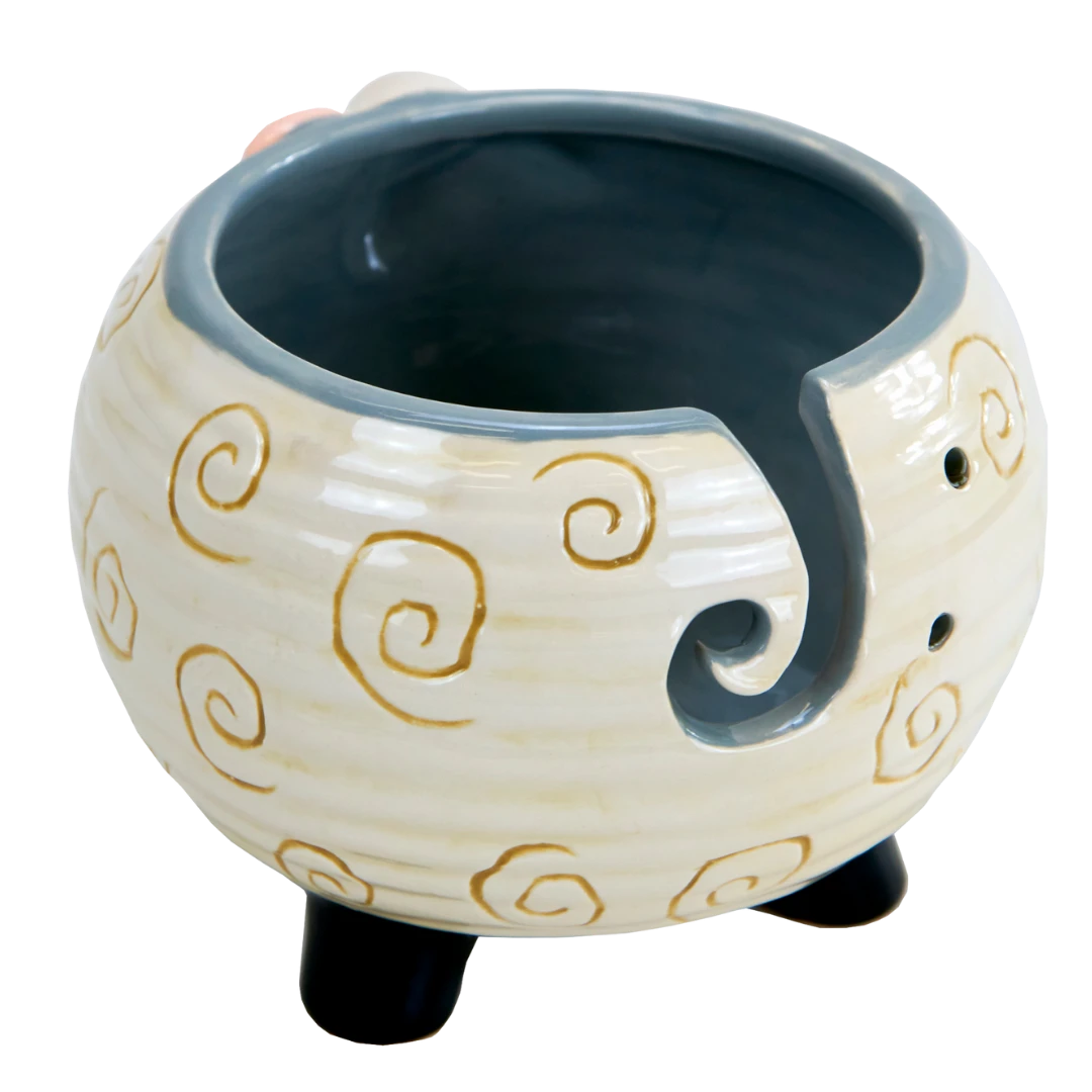 Lincraft Ceramic Yarn Bowl, Sheep - Image 3