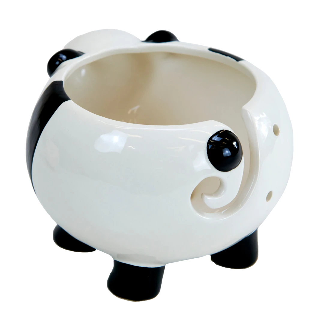 Lincraft Ceramic Yarn Bowl, Panda - Image 2