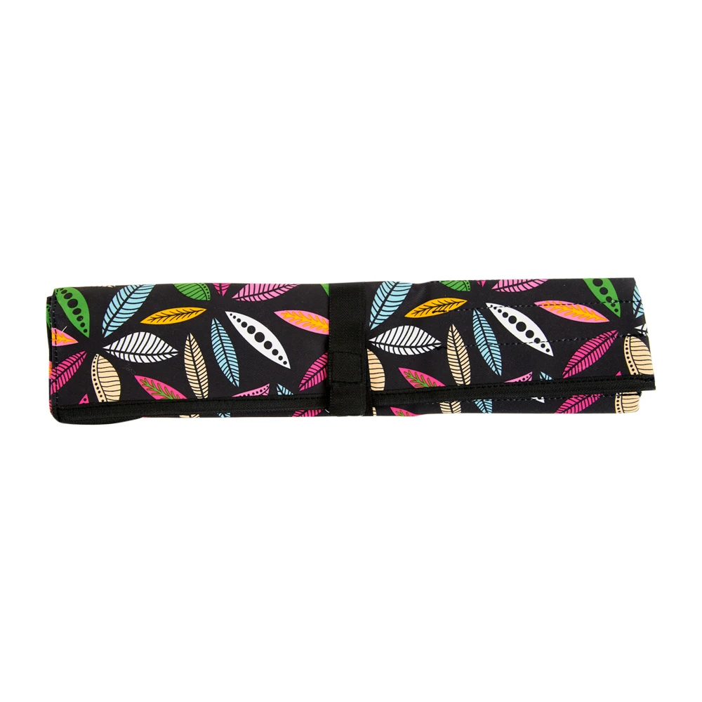 Mayd Knitting Needle/Accessories Wrap Bag, Bright Flower