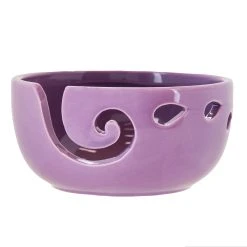 Lincraft Designer Style Ceramic Yarn Bowl, Lilac