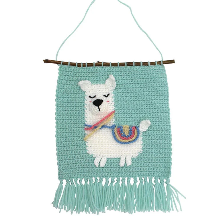 Birch Make & Play 3D Wall Hangings Crochet Kit, Llama- 21x25cm - Image 2