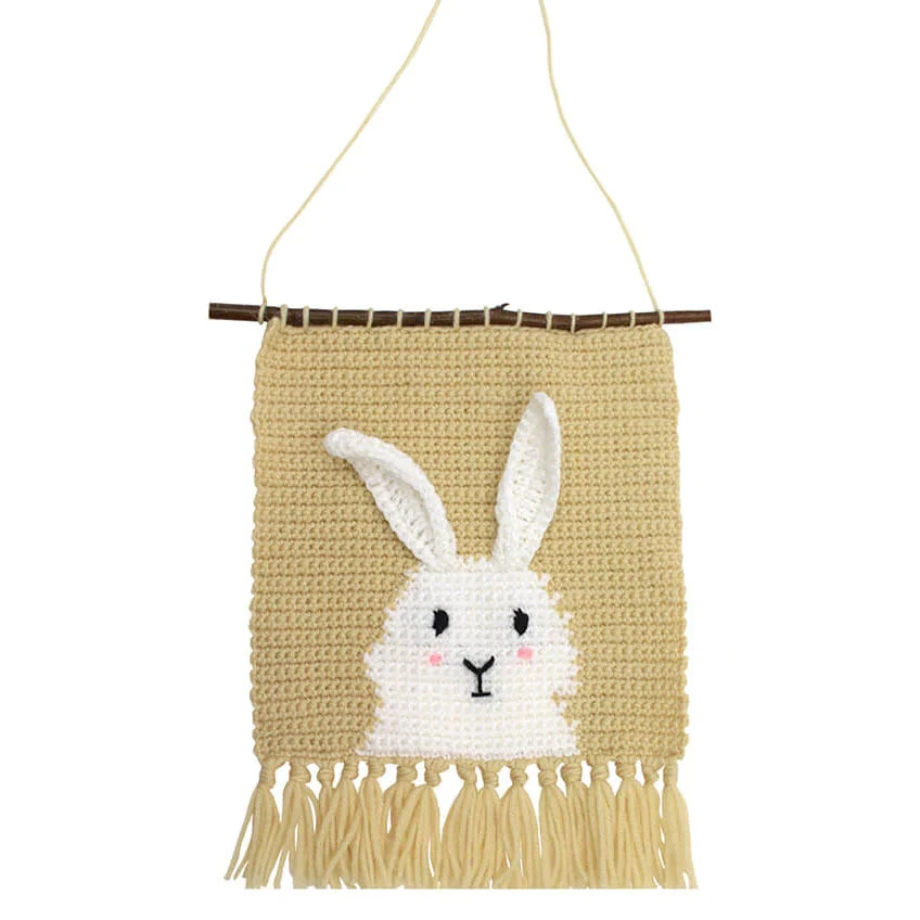 Birch Make & Play 3D Wall Hangings Crochet Kit, Rabbit- 23x25cm - Image 2