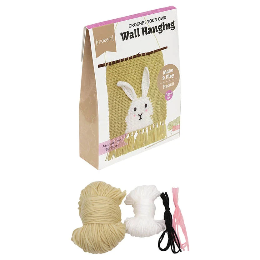 Birch Make & Play 3D Wall Hangings Crochet Kit, Rabbit- 23x25cm - Image 3