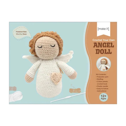 DIY Crochet Craft Kit, Angel- 12x5x15cm Birch DIY Crochet Craft Kit, Angel- 12x5x15cm -Lincraft shop 30690691