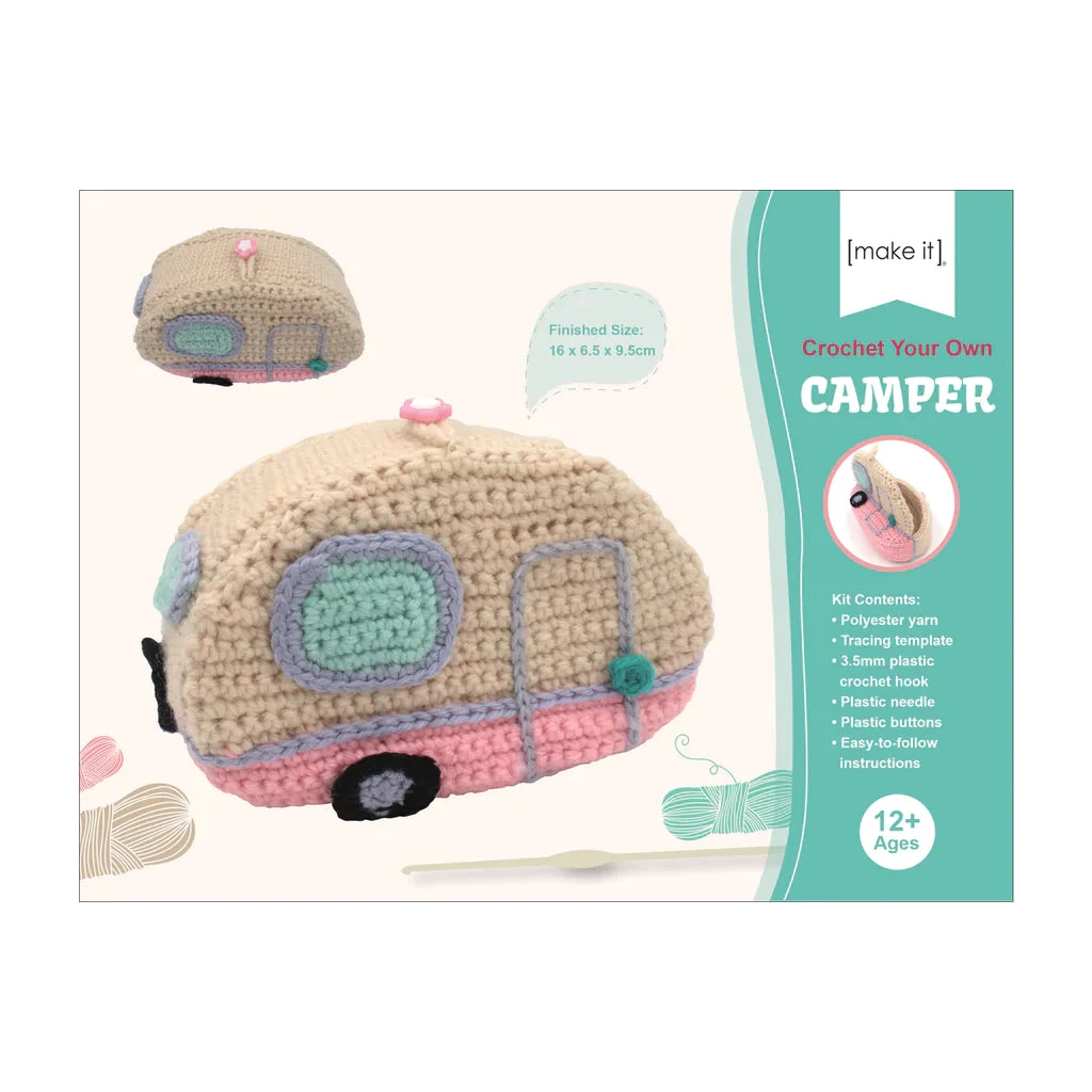 DIY Crochet Craft Kit, Camper- 16x6.5x9.5cm Birch DIY Crochet Craft Kit, Camper- 16x6.5x9.5cm -Lincraft shop 30690714