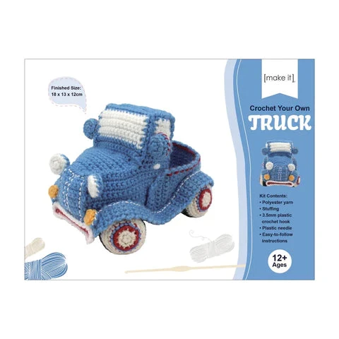 Birch DIY Crochet Craft Kit, Truck- 18x13x12cm