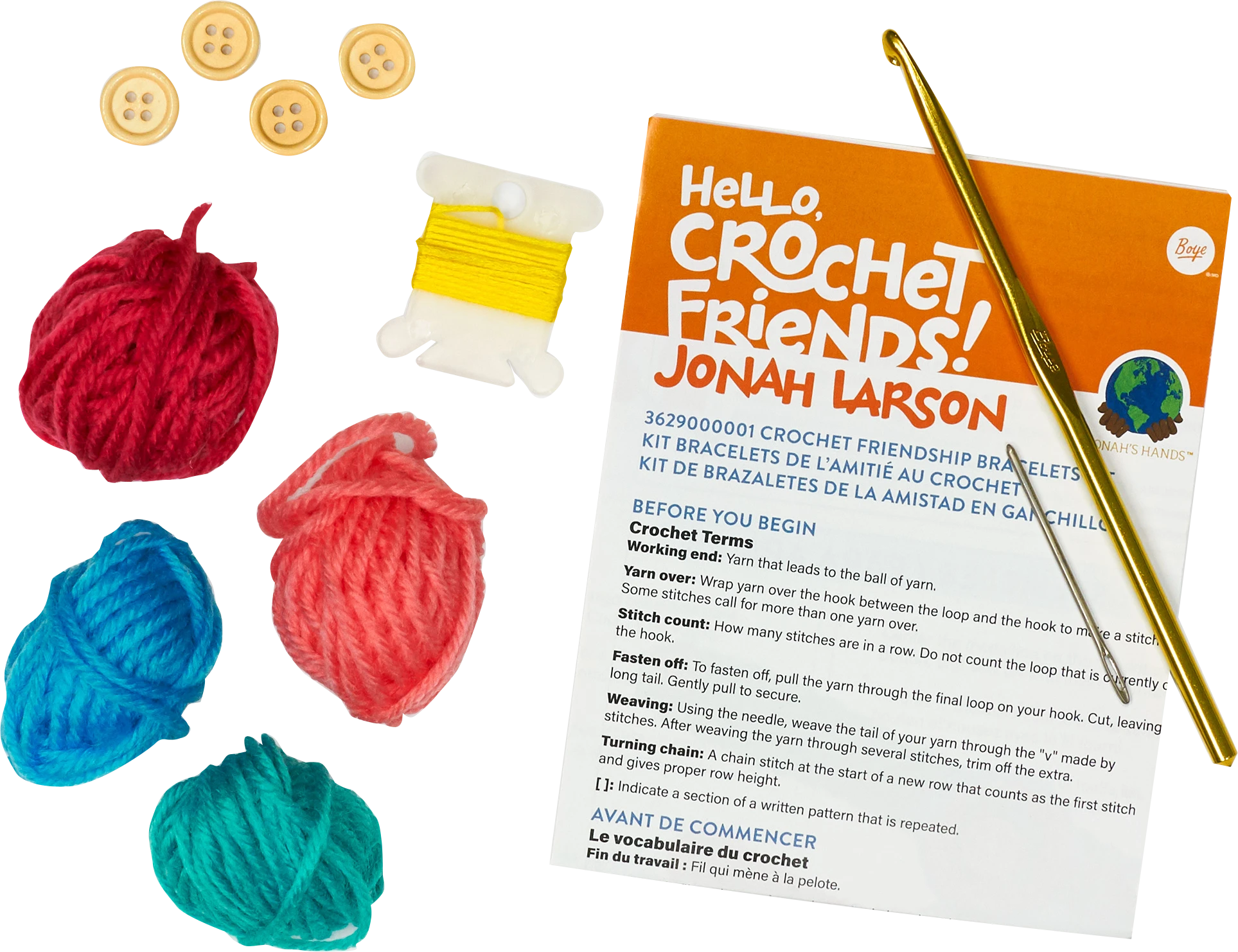 Boye Jonah Crochet Friend Kit, Nesting Baskets - Image 3