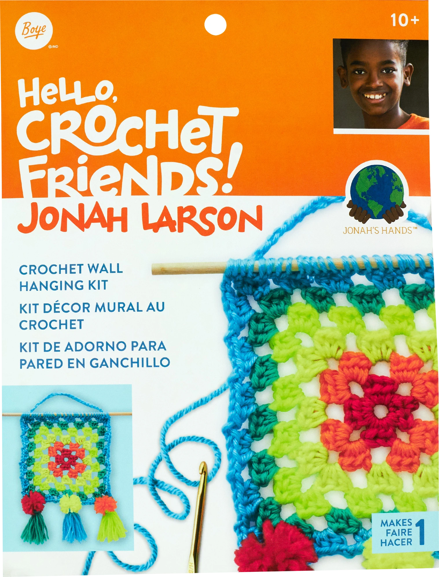 Boye Jonah Crochet Friend Kit, Wall Hang