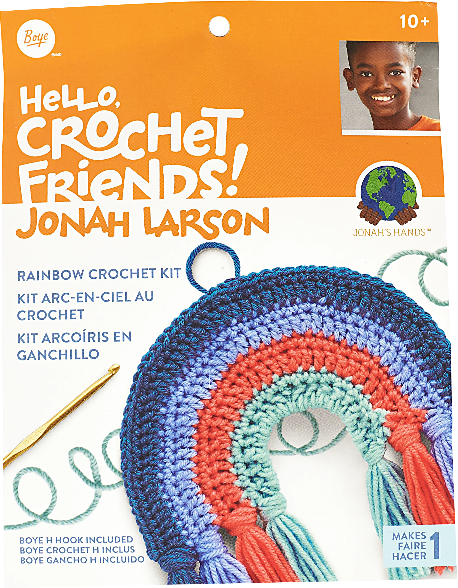 Boye Jonah Crochet Rainbow Kit, Wall Hanging