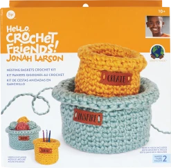 Boye Jonah Crochet Friend Kit, Nesting Baskets
