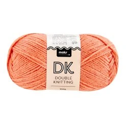 Makr DK 8ply Crochet & Knitting Yarn, Peach Pink- 100g Acrylic Yarn