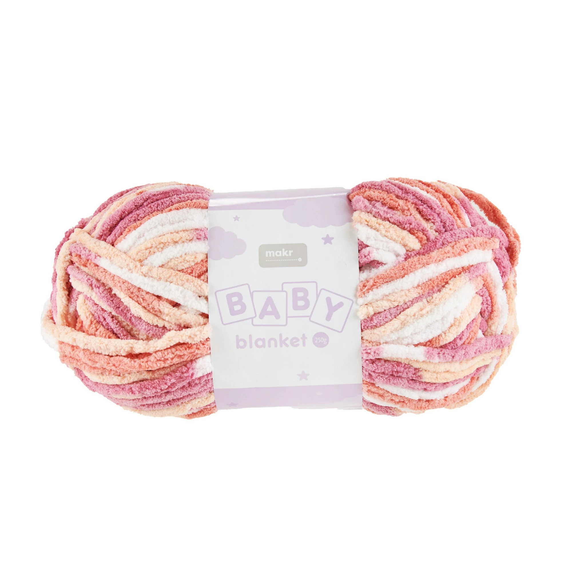 Makr Baby Blanket Crochet & Knitting Yarn, Rose Peach- 250g Polyester Yarn