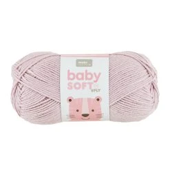 Makr Baby Soft Crochet & Knitting Yarn 8ply, Light Lilac- 100g Soft Acrylic Nylon Blend Yarn