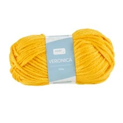 Makr Veronica Crochet & Knitting Yarn, Dandelion- 100g Acrylic Yarn