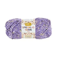Makr Speckl-D Crochet & Knitting Yarn, Lavender Field- 100g Acrylic Polyester Yarn