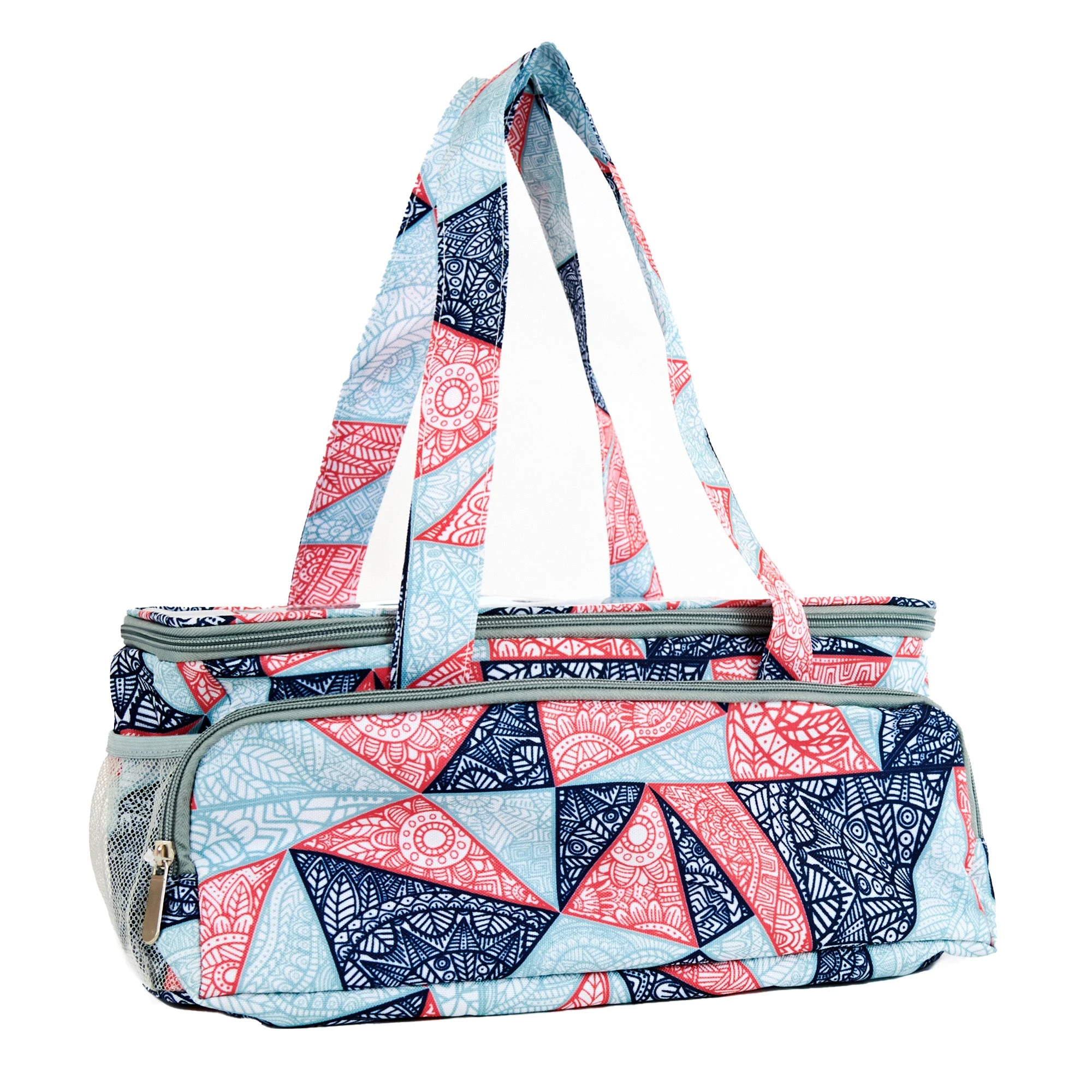 Makr Knitting Storage Bag Ultimate, Patch Work- 38x19x18cm - Image 2