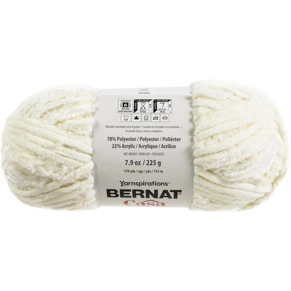 Bernat Casa Crochet & Knitting Yarn, Cream- 225g Polyester Acrylic Yarn Bernat Casa Crochet & Knitting Yarn, Cream- 225g Polyester Acrylic Yarn -Lincraft shop 30756328 1