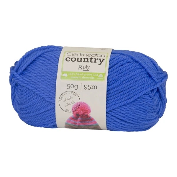 Cleckheaton Country 8ply Crochet & Knitting Yarn, Periwinkle- 50g Wool Yarn