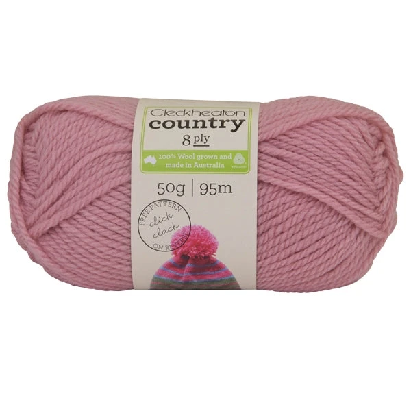 Cleckheaton Country 8ply Crochet & Knitting Yarn, Blossom- 50g Wool Yarn Cleckheaton Country 8ply Crochet & Knitting Yarn, Blossom- 50g Wool Yarn -Lincraft shop 311775056163