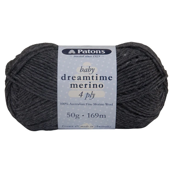 Patons Dreamtime Merino 4ply Crochet & Knitting Yarn, Charcoal- 50g Merino Wool Yarn Patons Dreamtime Merino 4ply Crochet & Knitting Yarn, Charcoal- 50g Merino Wool Yarn -Lincraft shop 329269041571 d24f334e ef63 4a46 87df 4afc9e1ffead
