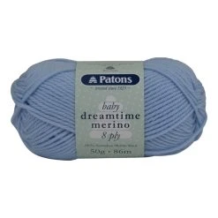 Patons Dreamtime Merino 8ply Crochet & Knitting Yarn, Clear Water- 50g Merino Wool Yarn