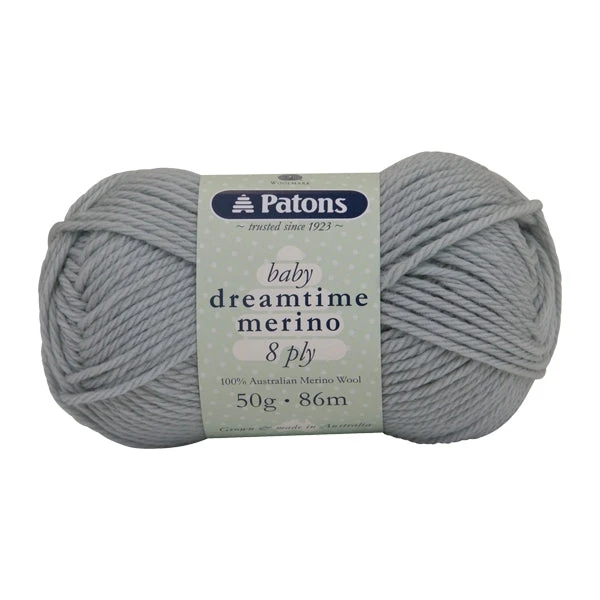 Patons Dreamtime Merino 8ply Crochet & Knitting Yarn, Aloe- 50g Merino Wool Yarn