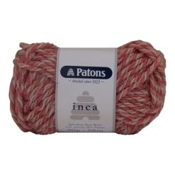 Patons Inca Yarn 14ply Crochet & Knitting Yarn, Peach Clay- 50g Wool Acrylic Alpaca Yarn