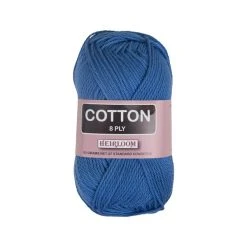 Heirloom 8ply Crochet & Knitting Yarn, Sky- 50g Cotton Yarn