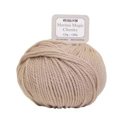 Heirloom Merino Magic Chunky 16ply Crochet & Knitting Yarn, Twine- 125g Wool Yarn