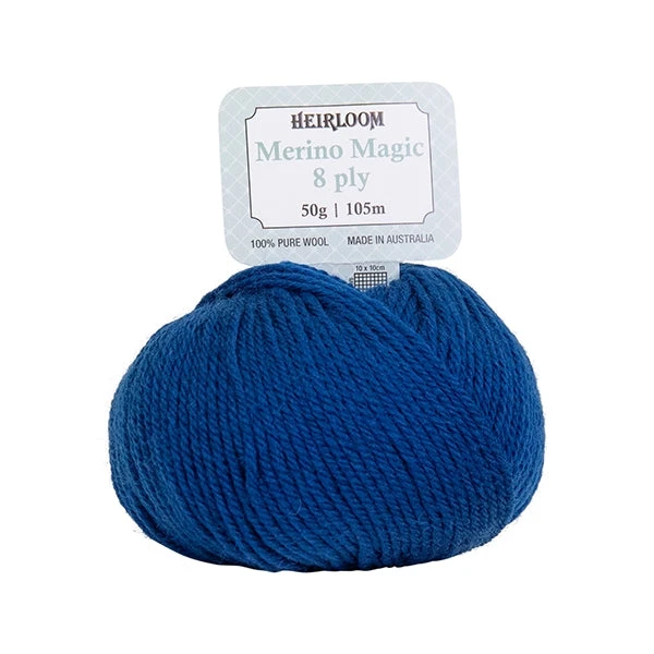 Heirloom Merino Magic 8ply Crochet & Knitting Yarn, Fjord- 50g Wool Yarn