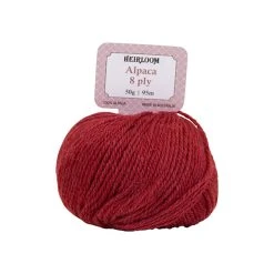 Heirloom 8ply Crochet & Knitting Yarn, Blood Moon- 50g Alpaca Yarn