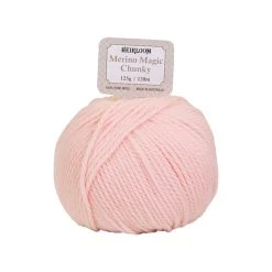 Heirloom Merino Magic Chunky 16ply Crochet & Knitting Yarn, Tutu Pink- 125g Wool Yarn