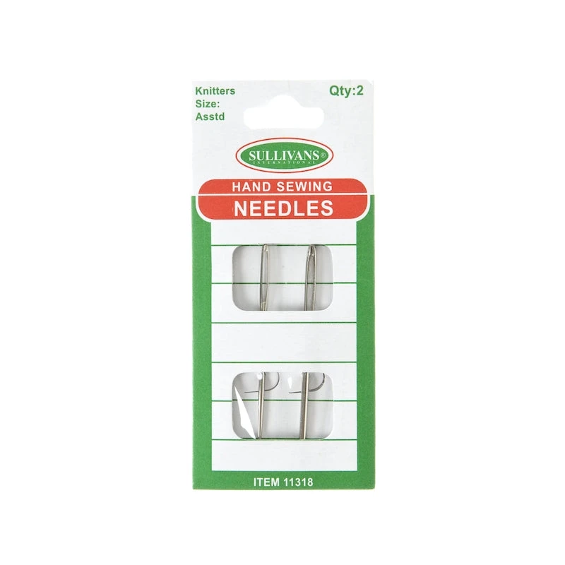 Hand Sewing Needles, Knitters Assorted- 2pk Sullivans Hand Sewing Needles, Knitters Assorted- 2pk -Lincraft shop 739301113187 knitting accessory 891a08e8 5472 427f 9aa7 61fe110ada0a