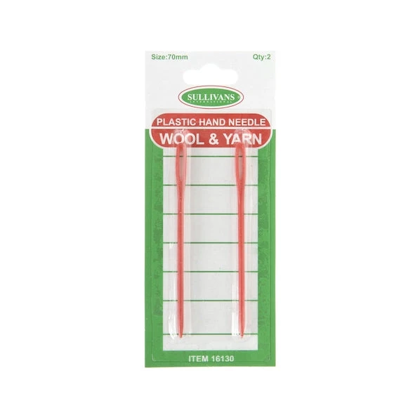 Sullivans Plastic Hand Needles, Wool & Yarn- 2pk