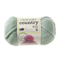 Cleckheaton Country 8ply Crochet & Knitting Yarn, Soft Green- 50g Wool Yarn