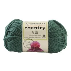 Cleckheaton Country 8ply Crochet & Knitting Yarn, Green- 50g Wool Yarn