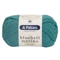 Patons Bluebell Merino 5ply Crochet & Knitting Yarn, Jade- 50g Merino Wool Yarn
