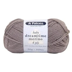 Patons Dreamtime Merino 4ply Crochet & Knitting Yarn, Moccasin- 50g Merino Wool Yarn