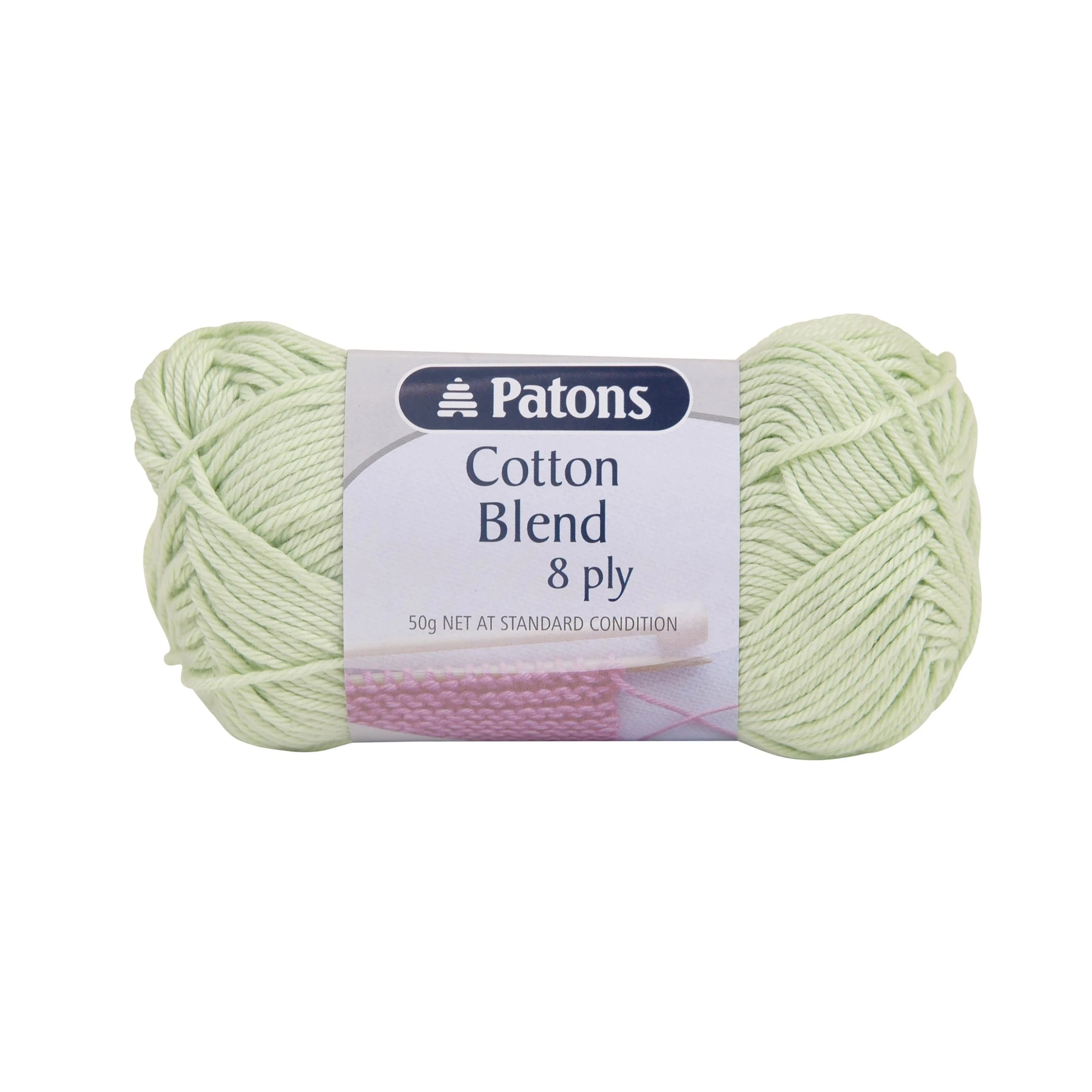 Patons Cotton Blend 8ply Crochet & Knitting Yarn, Lime Cream - 50g Patons Cotton Blend 8ply Crochet & Knitting Yarn, Lime Cream - 50g -Lincraft shop 9329269043841 scaled